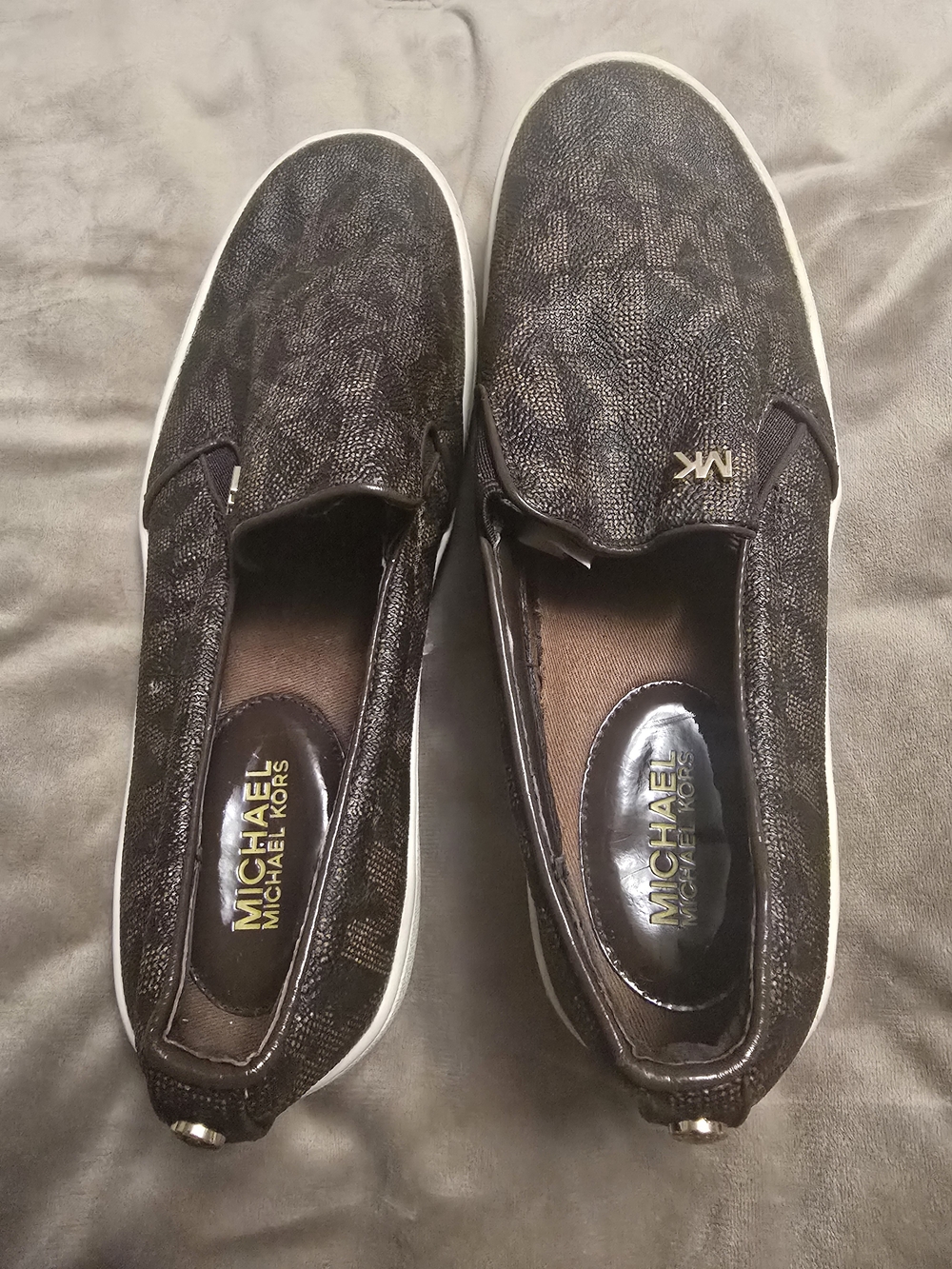 Michael Kors Slip-On Sneakers in Dark Brown